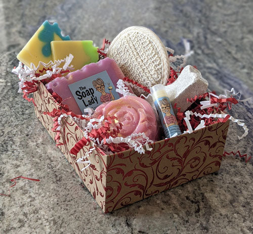 soap and bath products gift box
